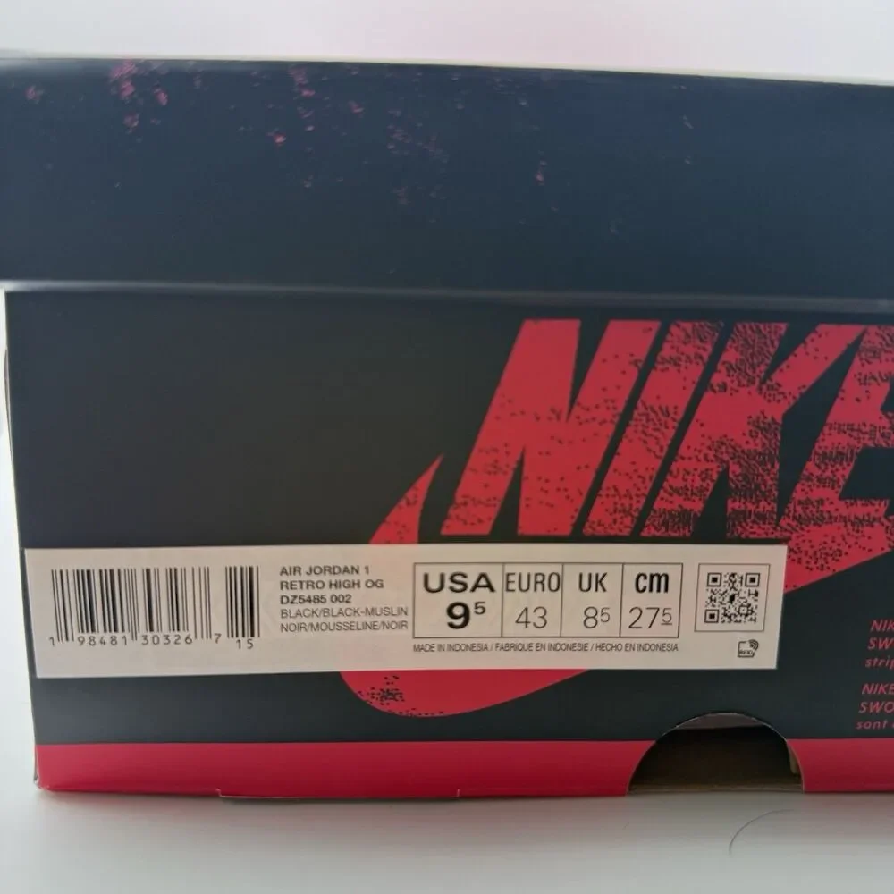 Air Jordan 1 Retro High OG “Self Expression” DZ5485-002 Size 9.5 Men